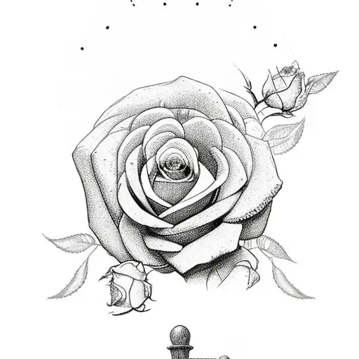 Clock 6Am With Roses