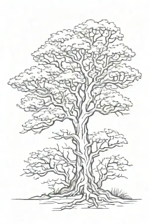 Boab Tree Silhouette
