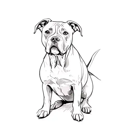 A Pit Bull Terrier Dog