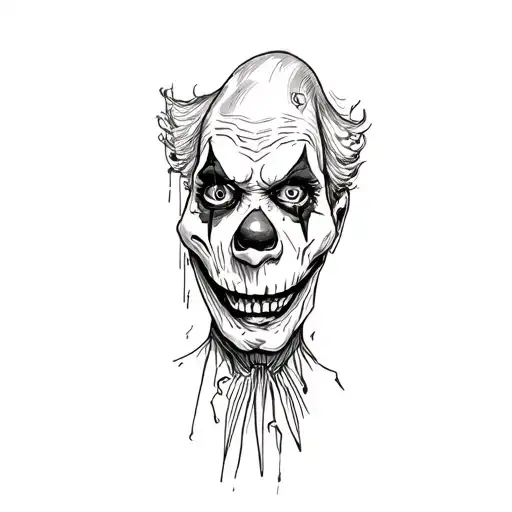 A Clown With A Skull