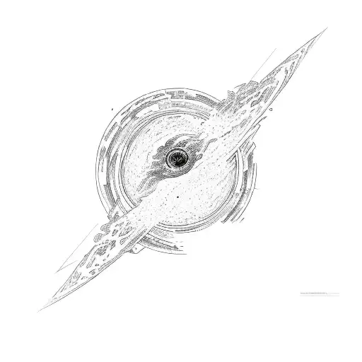 A Black Hole On A Black Background