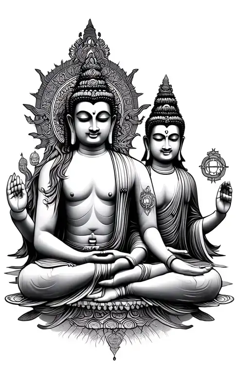 Buddha Et Shiva