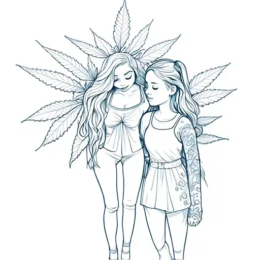 Mom And Daughter Marijuana