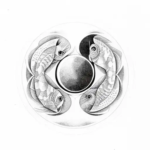 Japanese Fish Ying Yang