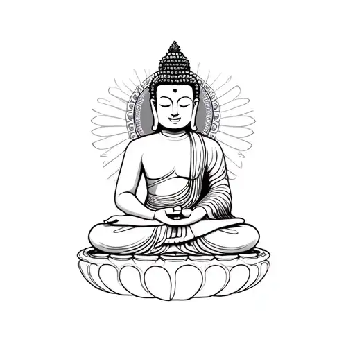 Basic Symmetrical Budda Sitting Inside