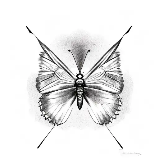 Butterfly With Eye On Wing