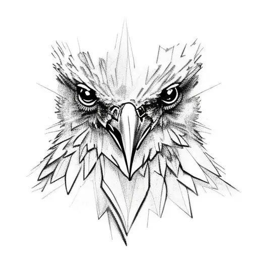 Raven With Crached Hourglass