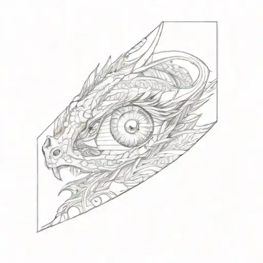 Dragon Eye Tattoo Designs
