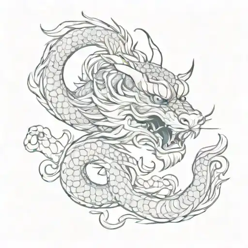 Tiger Shaped Chinese Dragon