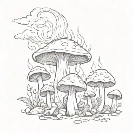 Fire And Mushrooms