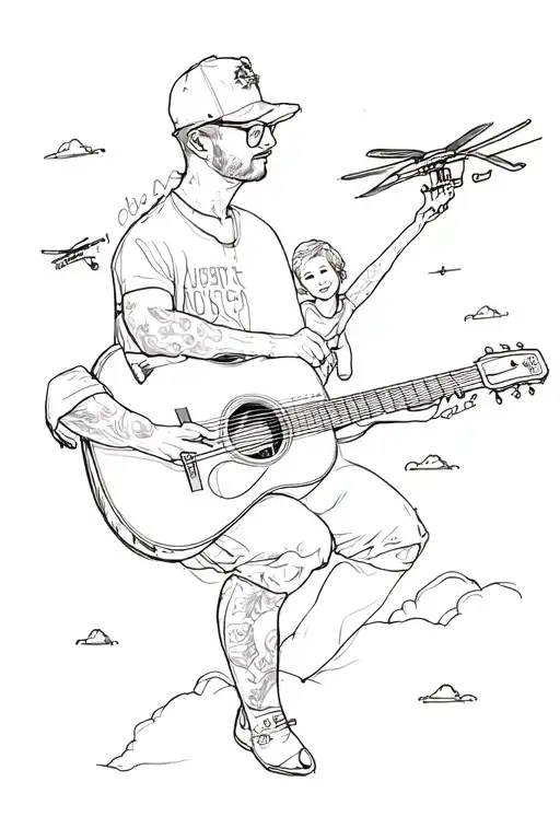 Dad Family Music Tech Flight