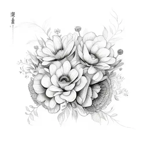 Bouquet Fine Line Flowers