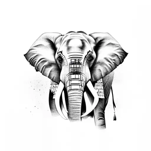 Elephant With Mandala