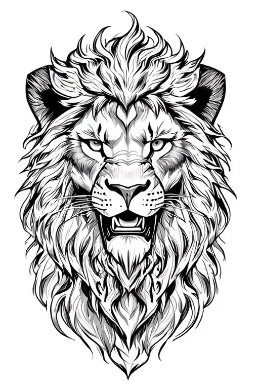 Half Warrior Half Lion