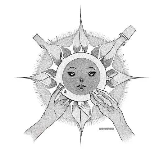 Person Reaching For Sun