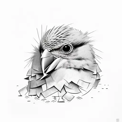 Bird Angrily Tearing Up Its Own Nest