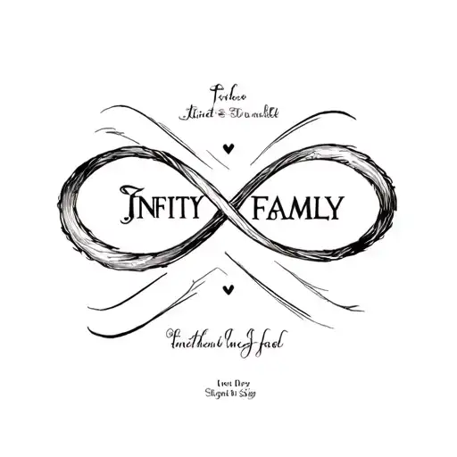 Infinty Sign With Word Family