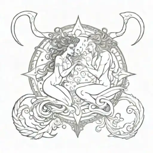 Mix Of Astrological Sign Of Aquarius And Capricorn