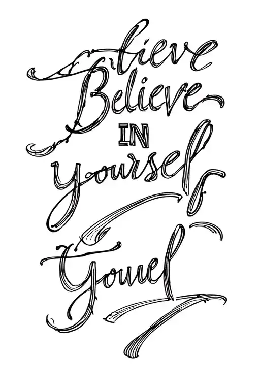 The Inscription Believe In Yourself