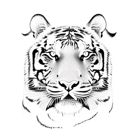 Tiger Body With The Letters K C L J