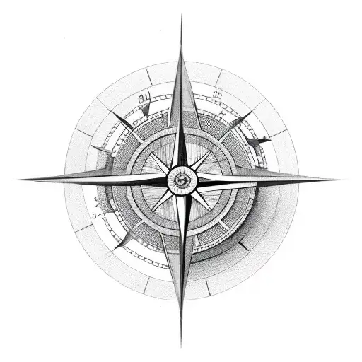 Half Watch Half Compass Combined Together