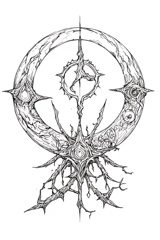 Moon And Thornes Tattoo