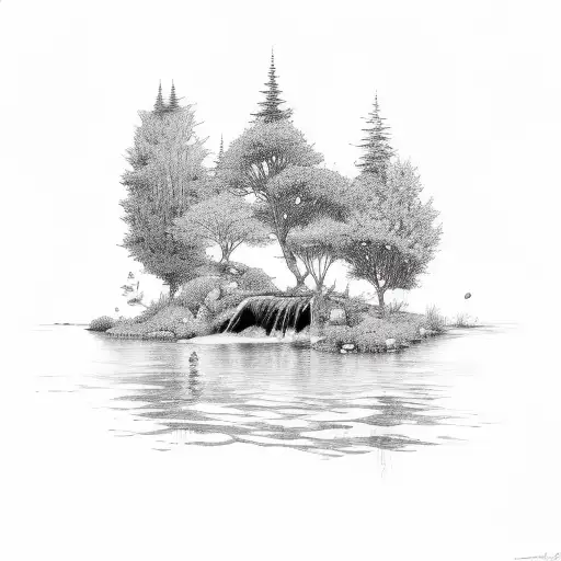 Flowing Water And Nature