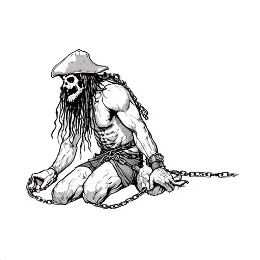 Pirate In Chains And On His Knees And I Begged