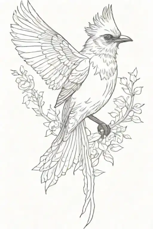 Stellar Jay Bird Rising