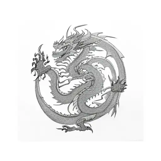 Avatar Elements And Dragon