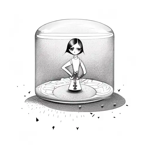 Girl Stuck In An Hourglass