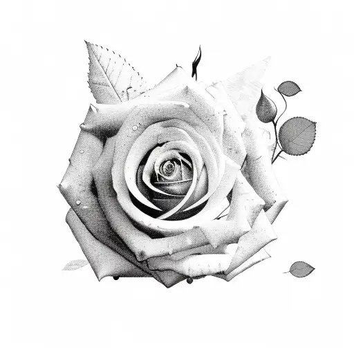 A Surreal Rose Garden With Hidden Symbols And Messages