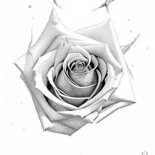 A Surreal Rose Garden With Hidden Symbols And Messages