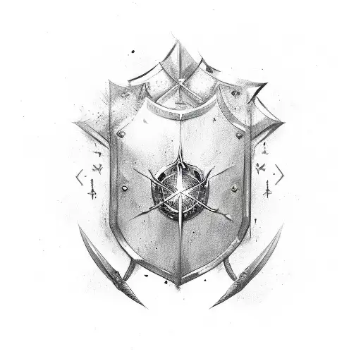 Word Human With The Symbol Of A Shield Protection Of Demon Possession