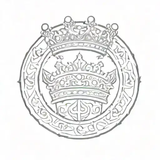 Coin With Crown Of Madrid