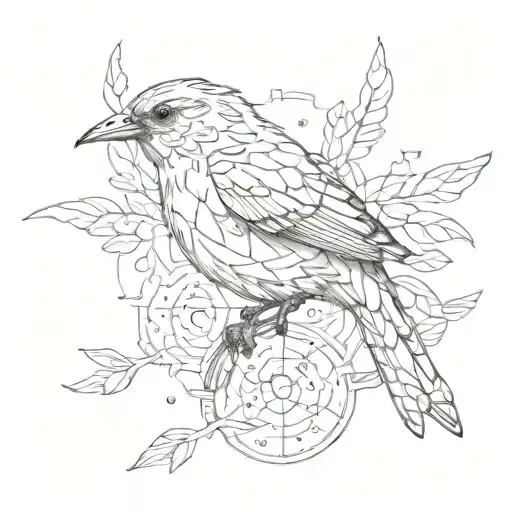 Scientific Bird Sketch