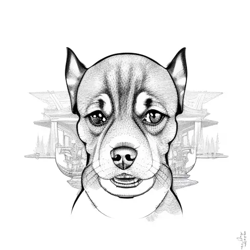 Dog Sitting With Boy