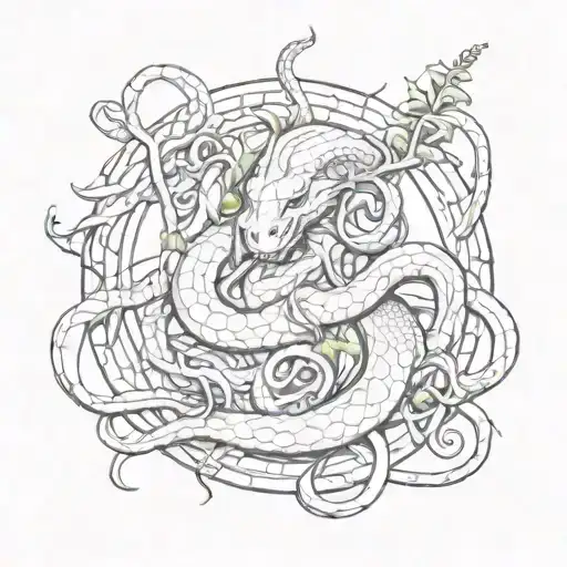 Snake And Medusa Inside