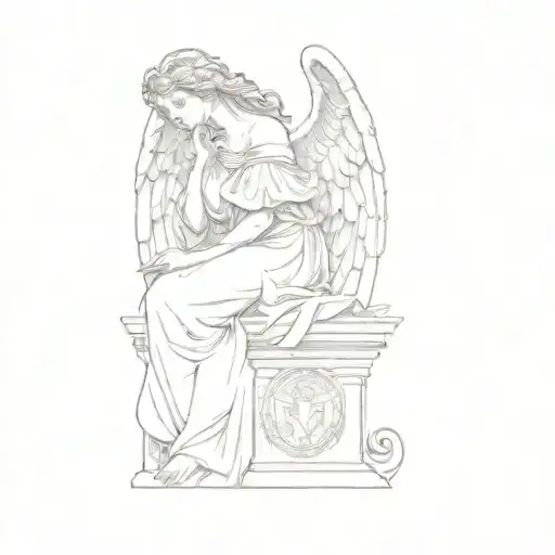 A Statue Of An Angel