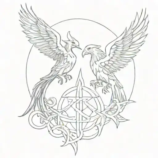 A Tatto For Two Veterinarian Symbol Intertwined