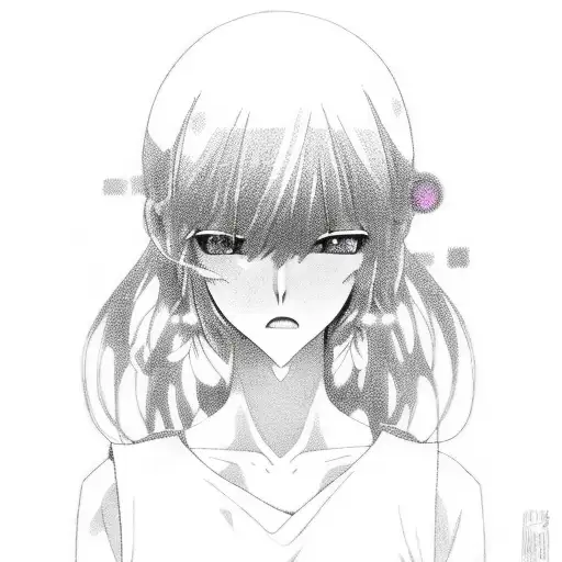 A Psychedelic Anime Scene With Characters Dancing In A Trance-like State To Techno Music