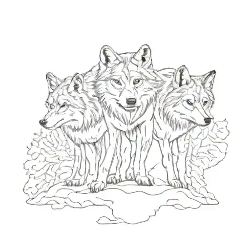 Include Imagery Of A Wolf Pack Of 3 Symbolizing The Support You've Found Along The Way
