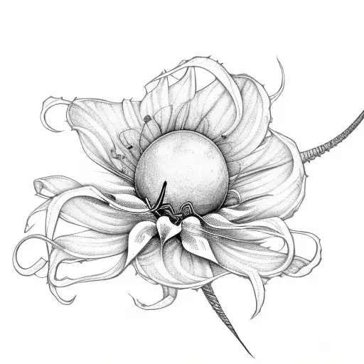 Dragon With Spider Lily