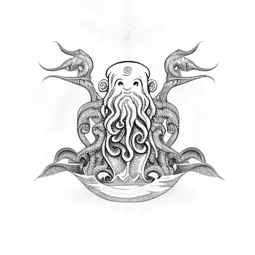 Lighthouse With Cthulhu