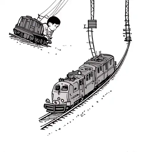 A Railroad Line And A Poor Boy Workin' On A Song Lyrics