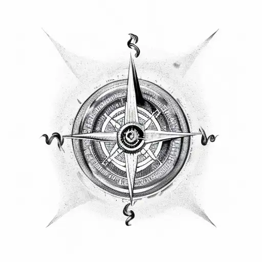 Tentacles With A Compass And Water