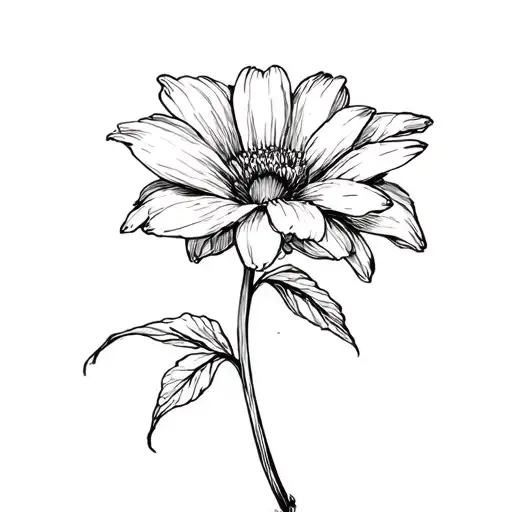 Cosmo Flower With Sister Written In The Stem