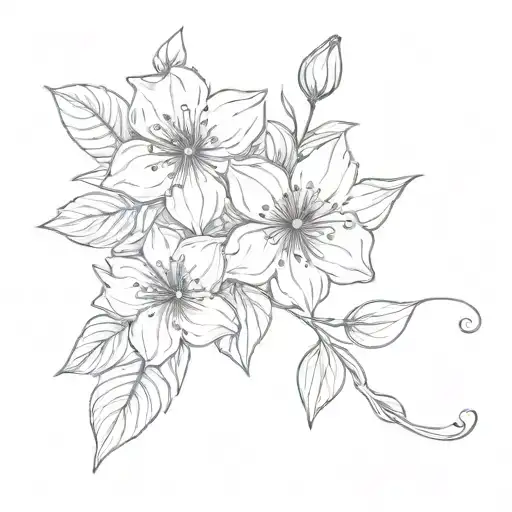 February June Birth Flower Feminine Dainty Flowers