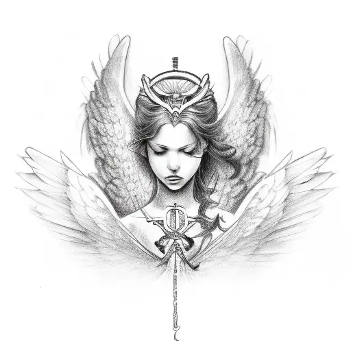 Angel With Greek Mythological