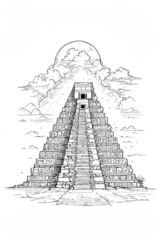 Mayan Pyramid Emerging
